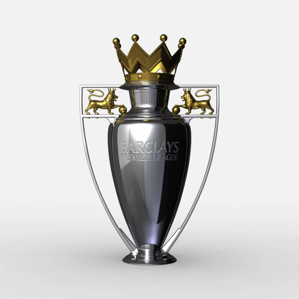 premier league cup trophy 3D Model .c4d .max .obj .3ds .fbx .stl .blend