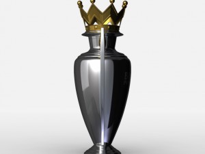 premier league cup trophy 3D मॉडल