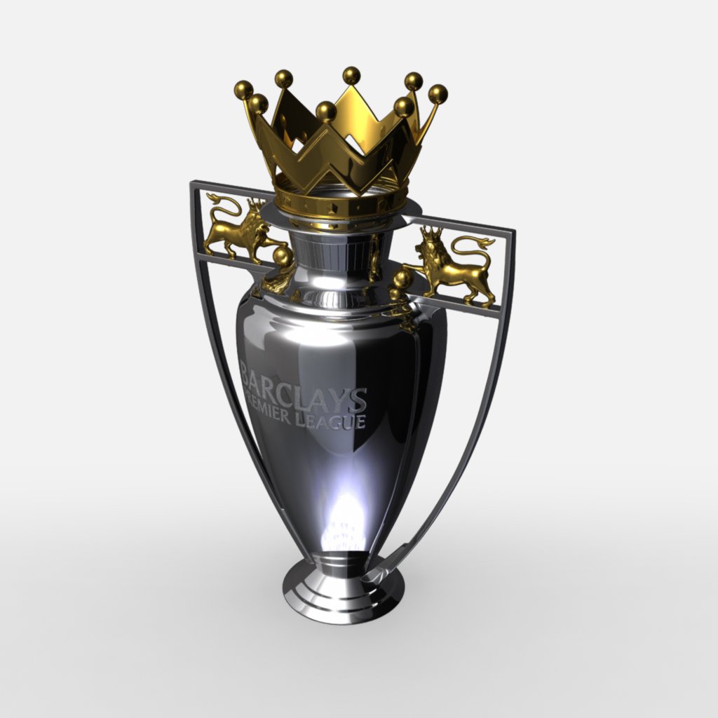 Premier League Cup Trophy 3D Model in Awards 3DExport