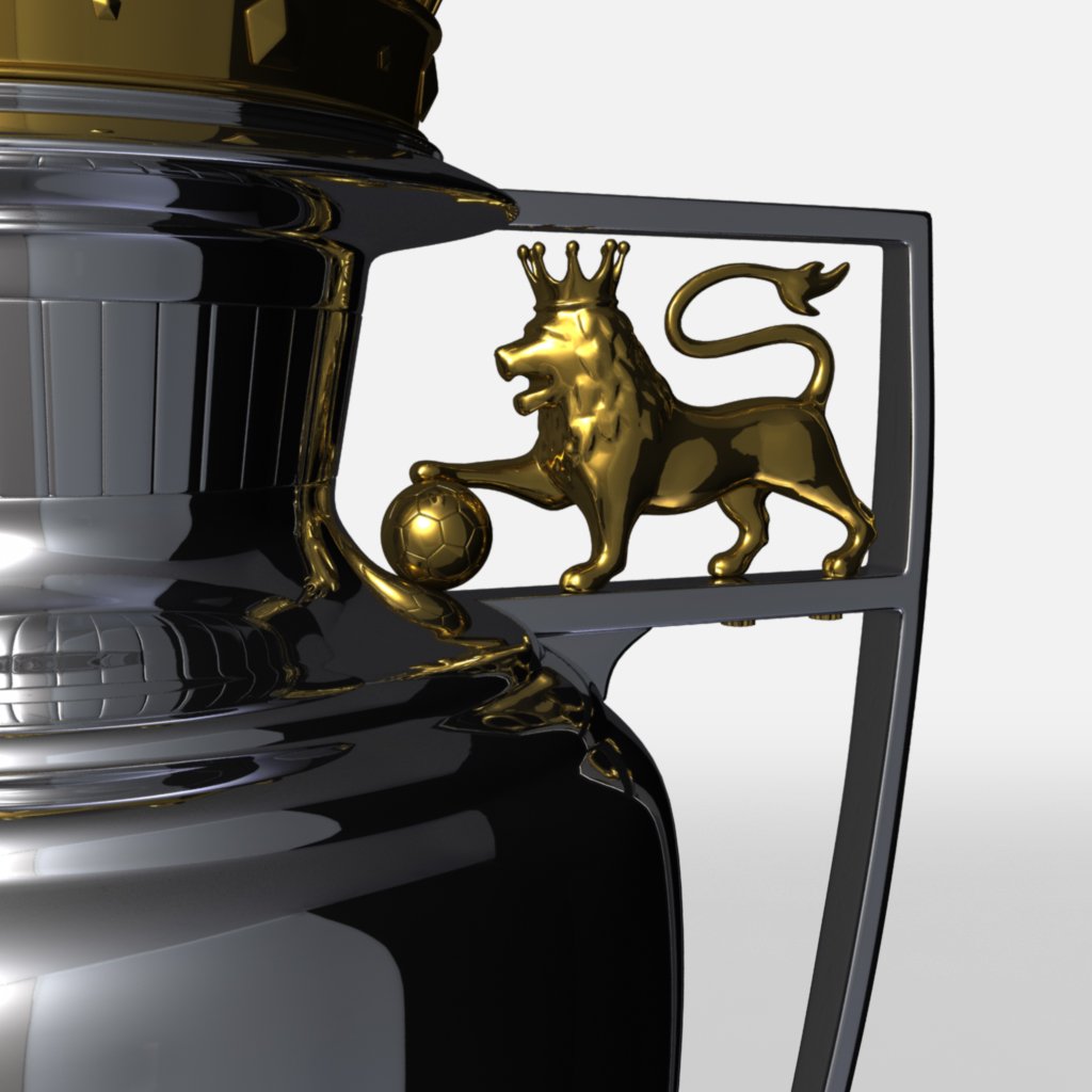 Premier League Cup Trophy 3D Model in Awards 3DExport