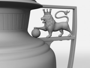 premier league cup trophy 3D मॉडल