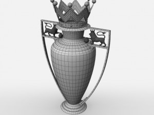 premier league cup trophy 3D मॉडल