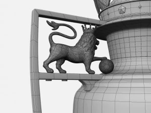 premier league cup trophy 3D Model