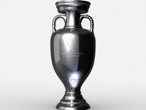 uefa euro league cup trophy Modelo 3D