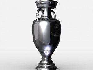 uefa euro league cup trophy Modello 3D