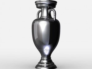 uefa euro league cup trophy Modello 3D