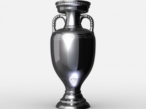 uefa euro league cup trophy Modello 3D