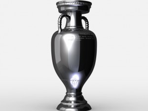 uefa euro league cup trophy Modello 3D