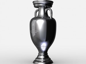 uefa euro league cup trophy Modello 3D
