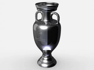trof&eacute;u da copa da liga euro da uefa Modelo 3D