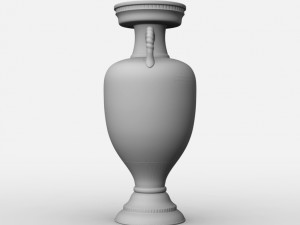 uefa euro league cup trophy Modello 3D