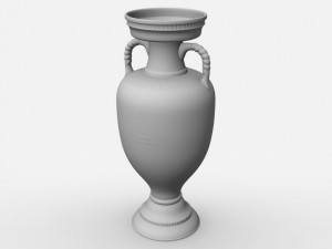 uefa euro league cup trophy Modello 3D