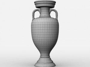 uefa euro league cup trophy Modello 3D