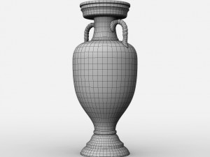 uefa euro league cup trophy Modello 3D
