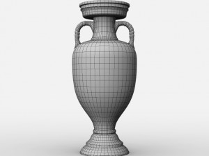uefa euro league cup trophy Modello 3D