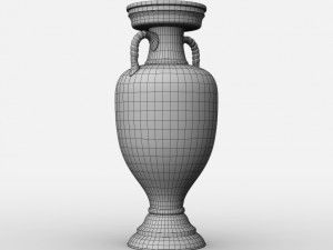 uefa euro league cup trophy Modello 3D