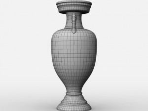 uefa euro league cup trophy Modello 3D