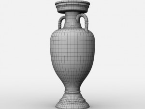 uefa euro league cup trophy Modello 3D