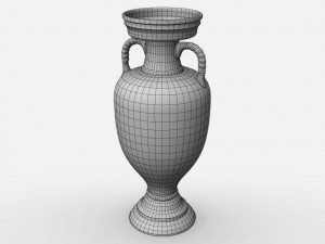 uefa euro league cup trophy Modello 3D
