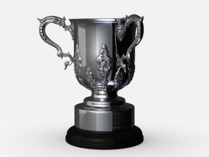 league cup trophy Modello 3D
