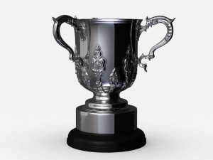 league cup trophy Modello 3D