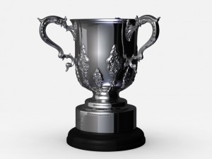 league cup trophy Modello 3D