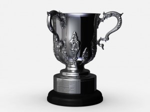league cup trophy Modello 3D