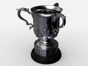 league cup trophy Modello 3D