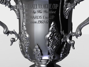 league cup trophy Modello 3D