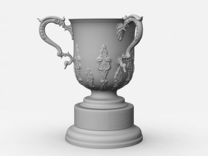 league cup trophy Modello 3D