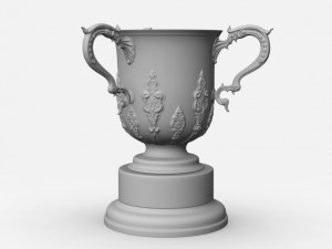 league cup trophy Modello 3D