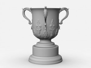 league cup trophy Modello 3D