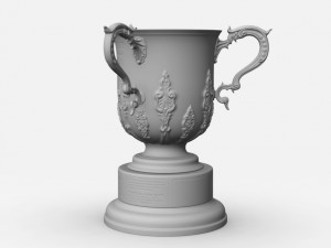 league cup trophy Modello 3D