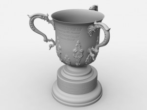 league cup trophy Modello 3D