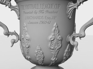 league cup trophy Modello 3D