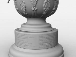 league cup trophy Modello 3D