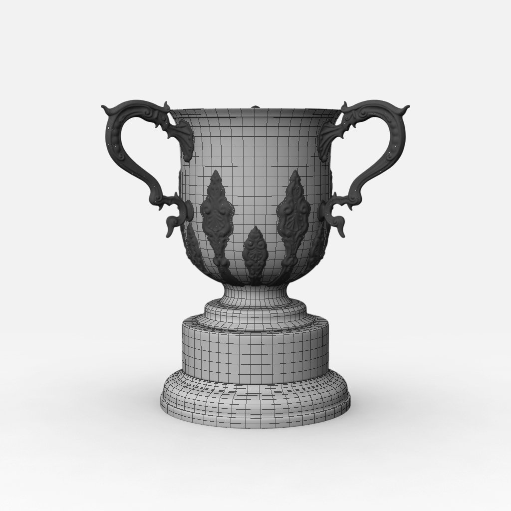 uefa euro league cup trophy 3D Model in Awards 3DExport