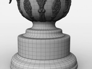 league cup trophy Modello 3D