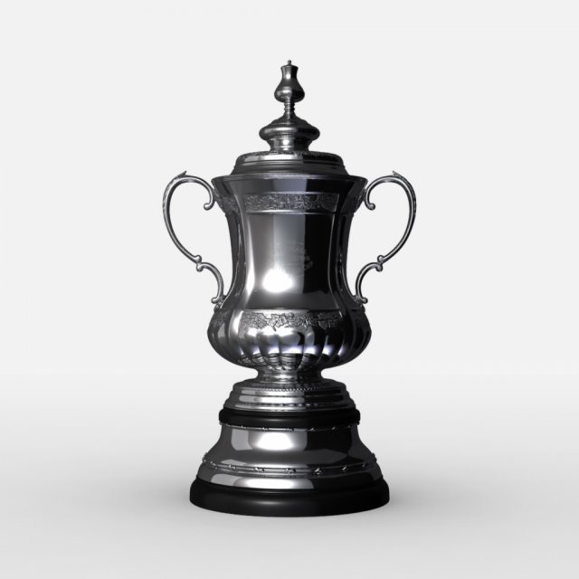 fa cup trophy Modello 3D .c4d .max .obj .3ds .fbx .stl .blend 