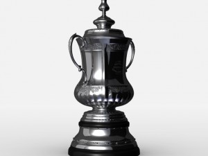 fa cup trophy Modello 3D