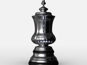 fa cup trophy Modello 3D