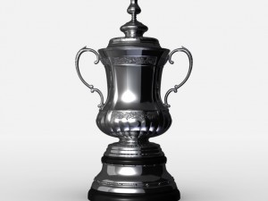 fa cup trophy Modello 3D