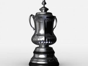 fa cup trophy Modello 3D