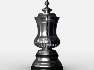 fa cup trophy Modello 3D