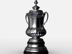 fa cup trophy Modello 3D