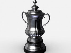 fa cup trophy Modello 3D