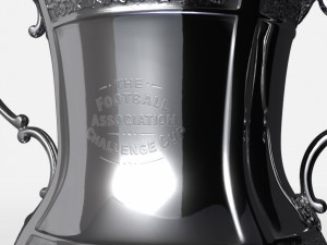 fa cup trophy Modello 3D