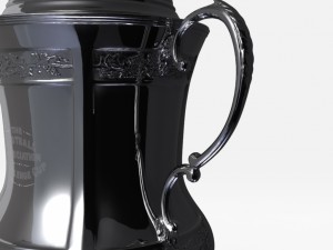 fa cup trophy Modello 3D