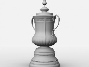 fa cup trophy Modello 3D