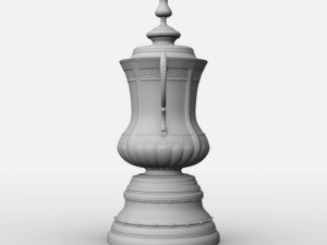fa cup trophy Modello 3D